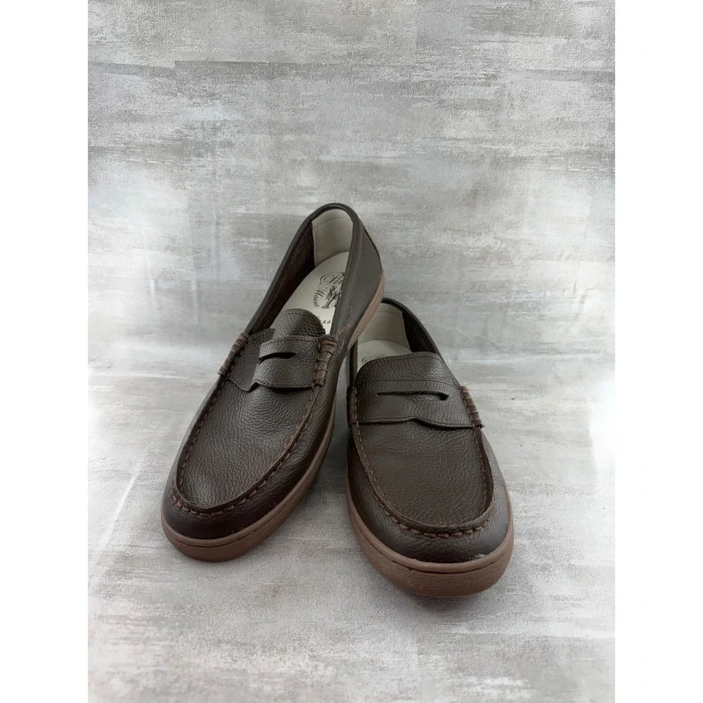 Cole Haan Men Pinch Maine Classic Grand.OS Brown Leather Penny Loafers Sz 10.5M